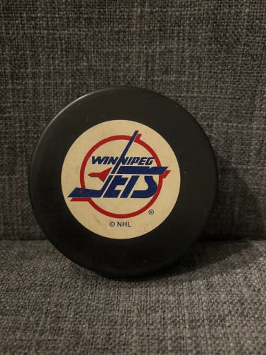 Winnipeg Jets NHL Vintage Souvenir Hockey Puck