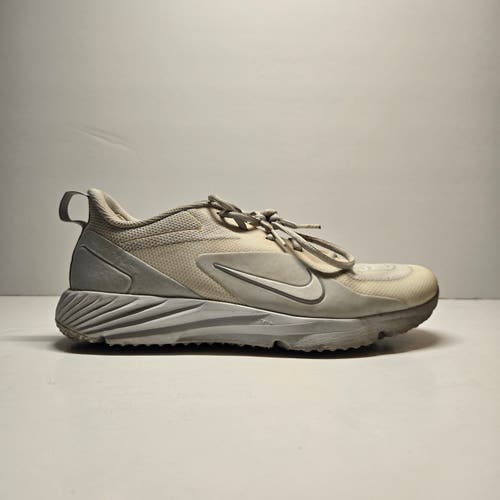 Nike Alpha Huarache 8 Pro Turf Mens Lacrosse Shoes (M9/W10.5) White Training