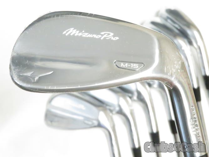 Mizuno PRO M-15 Irons Forged True Temper AMT Silver Stiff Flex 4-P+G  Open Box