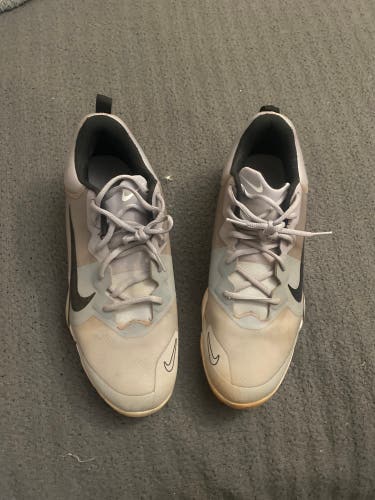 Gray Men's Size M 11.0 (W 12.0) Adult Nike Air Zoom Diamond Elite Low Top Metal (Used)
