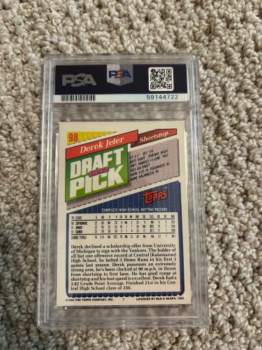 Derek Jeter baseball card