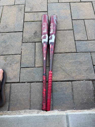 2022 DeMarini Voodoo One Alloy BBCOR Certified Bat (-3) 29 oz 32" (Used). Both bats included.
