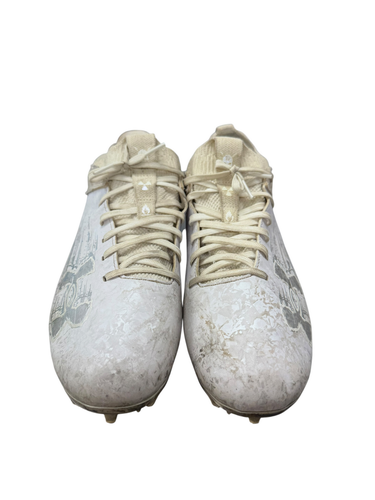 Used Under Armour Adult FB Cleats White Senior 11 11863-S000026729