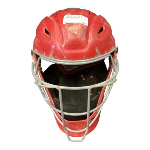 Used Easton GAMETIME Catchers Helmet w/Mask Red LG 11846-S000107623