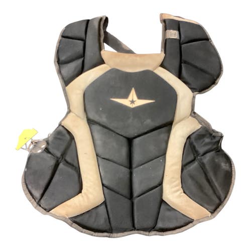 Used All Star CHEST PROTECT Catchers Chest Protector Black Intermed 11846-S000107624