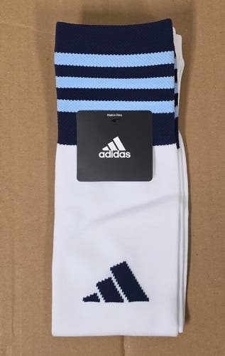 NEW Adidas MLS Vancover Whitecaps Calf Sleeve Socks White/Night Indigo Color OSFA