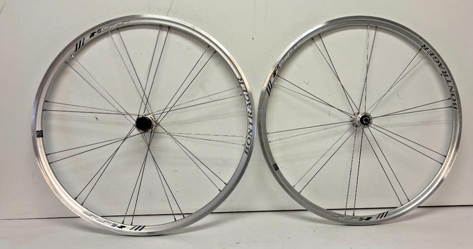 Bontrager SSR 24/20-Spoke Lightweight Silver Aluminum 622x15/700C Wheelset GREAT