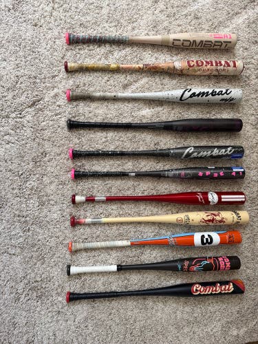 2026/2025 Combats MFG Spec A1 Alloy BBCOR Certified Bats (-3) 32” 34” 33" (New & Used)