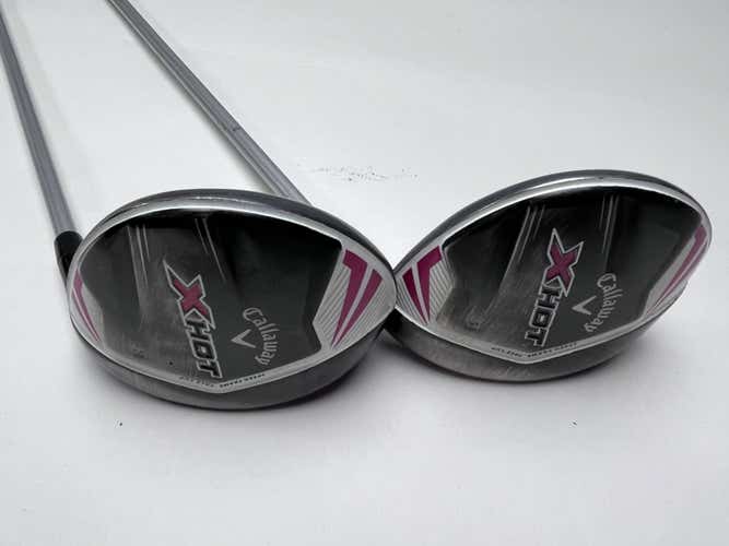 Callaway X Hot Womens 2013 3 & 5 Fairway Wood Set 15* 18* PXv Ladies RH
