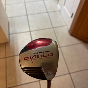 Men's 2009 Callaway Big Bertha Diablo Right Handed Fairway Wood 3 Wood (Used)