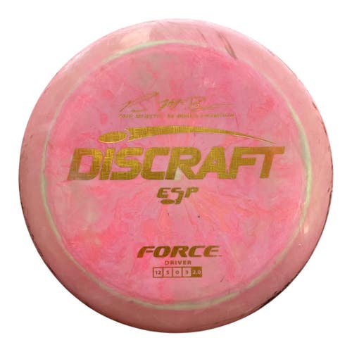 Used Discraft ESP FORCE Disc Golf Driver Pink 177g 11450-S000524817