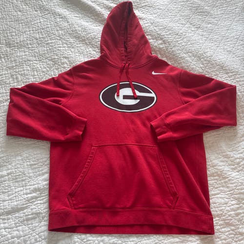 Georgia bulldogs Red Men's Large Nike Sweatshirt (Used)