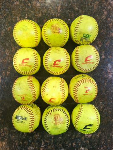 Softball 12 pack 11" (Used)
