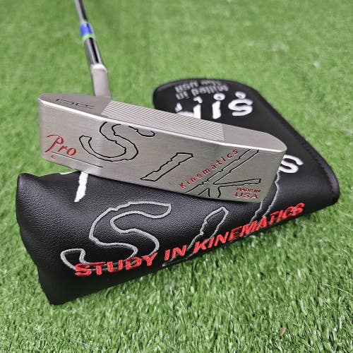 Sik Kinematics Pro C Slant Neck Left Handed 33.5" Blade Putter KBS Scotty + HC