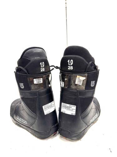 Used Burton BOA PROGRESSION Mens Snowboard Boots Black Senior 10 11860-S000312179