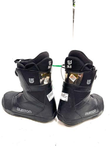 Used Burton BOA PROGRESSION Mens Snowboard Boots Black Senior 10.5 11860-S000312182
