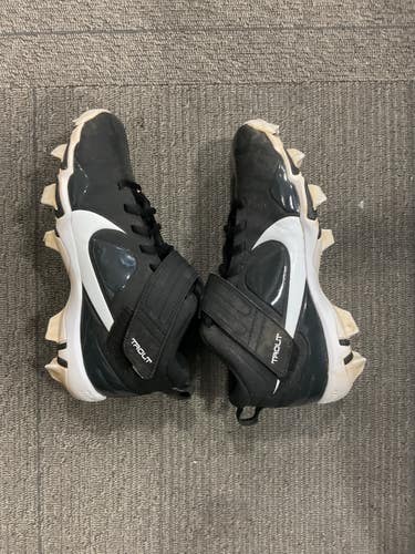 Used Nike TROUT BB/SB Cleats Black Junior 05 11614-S000240216