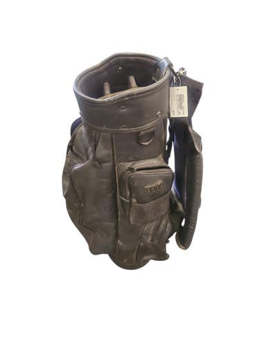 Used PRO CLASSIC LEATHER CART BAG Mens Cart Bag Black 11850-S000025233