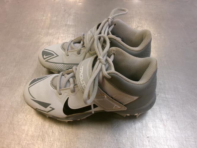 Used Nike TROUT BB/SB Cleats White Junior 04 11339-S000204271