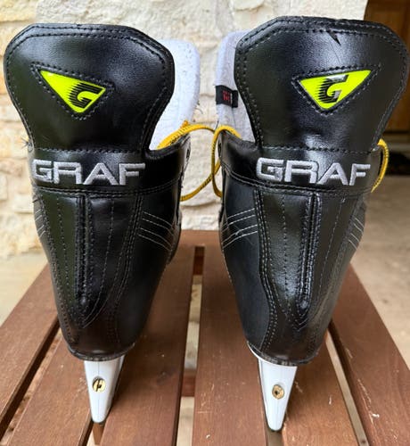 Black 2025 Graf G755 Pro Hockey Skates Regular Width 9.5 (Used)