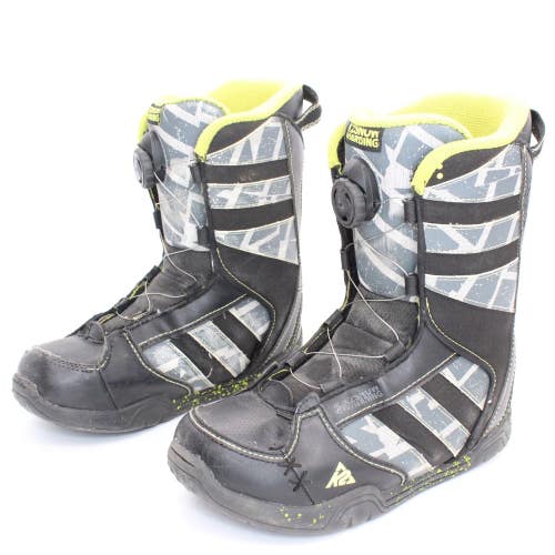 K2 Vandal BOA Junior Snowboard Boots - Size 6 / Mondo 24 Used