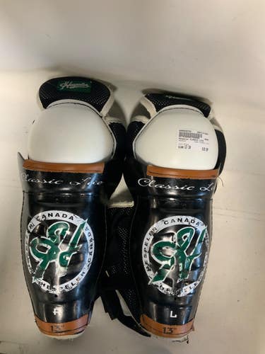 Used Hespeler CLASSIC LITE Intermediate Shin Guards Black 13" 11823-S000040743