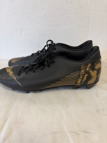 Black Men's Size M 12.0 (W 13.0) Nike Mercurial Vapor Cleats (Used)