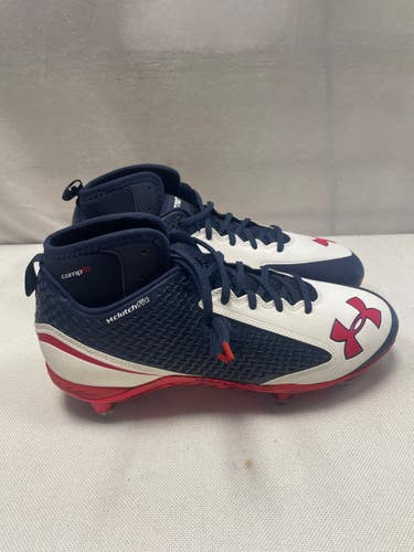 Used Under Armour Adult FB Cleats Navy Blue Senior 12 11490-S000275386