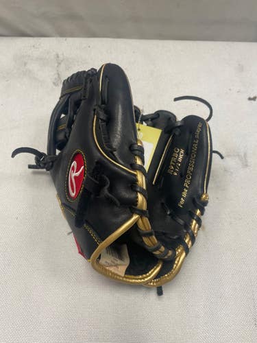 Used Rawlings R9 SERIES BB/SB Glove RH Throw Black 9" 11490-S000275385