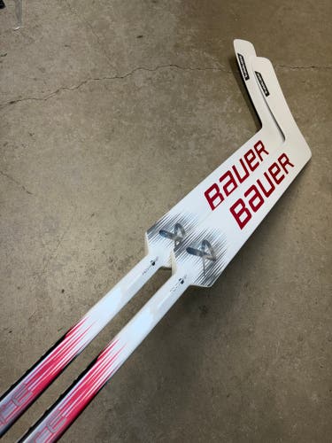 2 PACK Left Hand 27” Bauer Hyperlite 2 Goalie Stick NCAA Pro Stock (New)