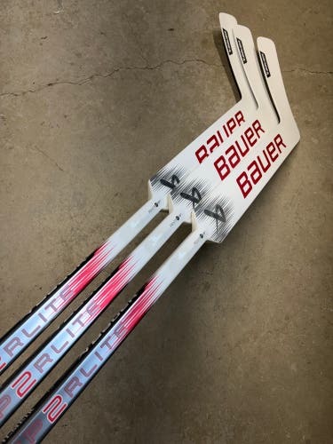 3 PACK Left Hand 27” Bauer Hyperlite 2 Goalie Stick NCAA Pro Stock (New)