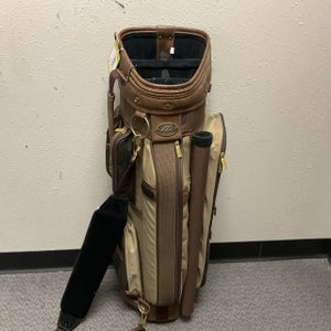 Used Mizuno OMEGA LX Mens Cart Bag Brown 11855-S000206997