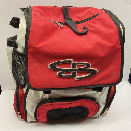 Used BoomBah SUPERPACK BB/SB Player Carry Bag White/Black/Red 11855-S000206991