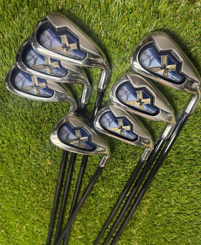 Callaway - X18 Gems - IRON SET 4-Pw - Graphite - UltraLight - RH