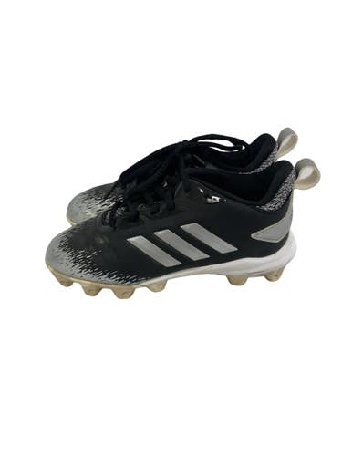 Used Adidas AFTERBURNER BB/SB Cleats Black And Grey Junior 01 11692-S000154229