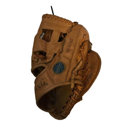 Used Spalding 42-8135 BB/SB Glove RH Throw Brown 11" 11730-S000072753