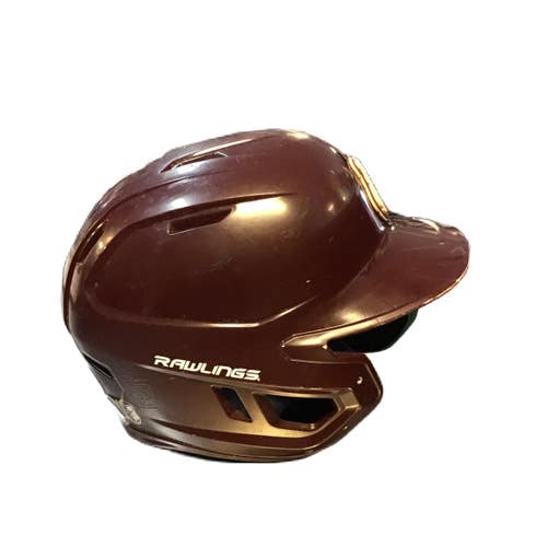 Used Rawlings MACH-SR-REVA Batting Helmet No Mask Maroon One Size 11730-S000072764