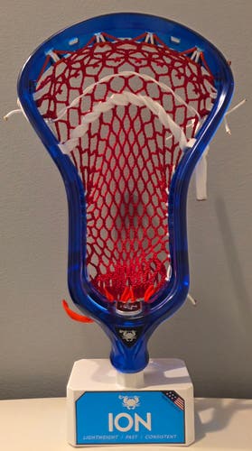New Sapphire Blue ECD ION custom strung with Jimalax Semi-Soft Mesh