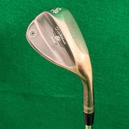 Titleist Vokey SM7 Brushed Steel 58-4L 58 Lob Wedge Vokey Design Steel Wedge