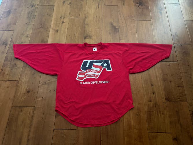 Red USA XL jersey.