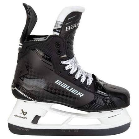 Black 2024 Bauer Supreme Shadow Hockey Skates Regular Width 8.5 with 2 sets of steel
