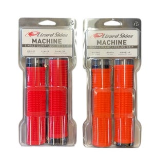 Lizard Skins Machine Single Clamp Lock-On Grips New 135mm Come in either red or orange