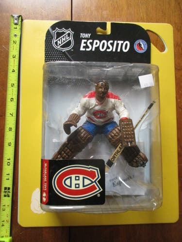 Mcfarlane hockey action figure Goalie Tony Esposito Montreal Canadien