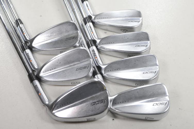 Ping i500 4-W Iron Set Stiff Flex Orange Dot Right AWT 2.0 Steel # 222110