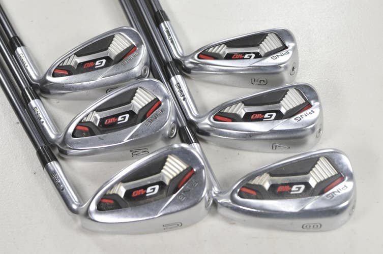 Ping G410 6-W,UW Iron Set Regular Flex Black Dot Right Alta CB Graphite # 222190