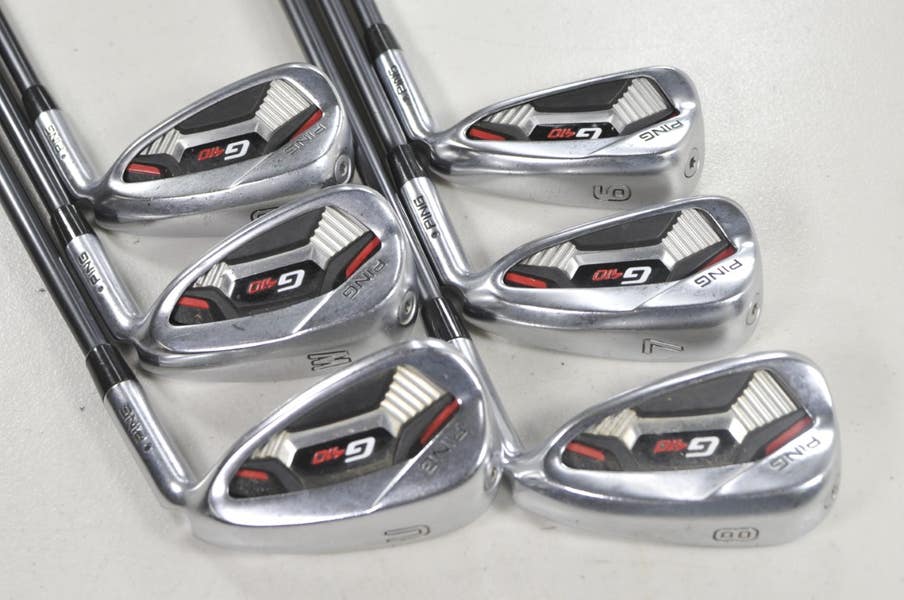 Ping G410 6-W,UW Iron Set Regular Flex Black Dot Right Alta CB