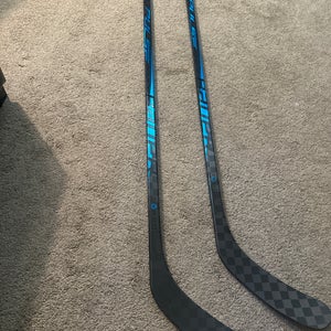 Intermediate Bauer Pulse Left Hand Hockey Stick P90TM 55 Flex 2-Pack COMBO 1-used,1-New