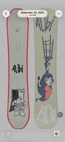 Unisex Atomic Alibi Snowboard All Mountain With Bindings Stiff Flex Directional 156 cm (New)