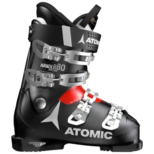 USED 2018 Atomic Hawx Magna R80 Ski Boots - 28.5 - Black / Red