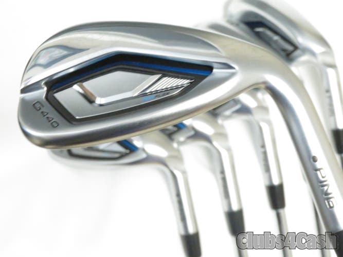 PING G440 Irons Black Dot AWT 3.0 Regular 8,9,P,U,52°, 56°  -1" length .. MINT